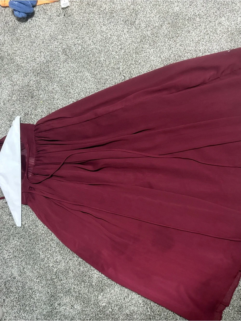 Amazon Girls' Burgundy Spaghetti-Strap Tulle Dress